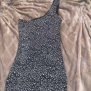 One shoulder mini dress